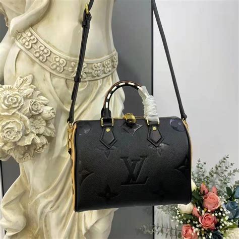 lv black speedy bag